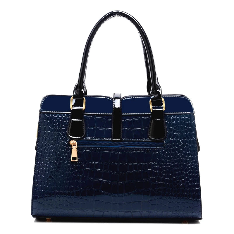 Business Crocodile Vegan Leather Tote