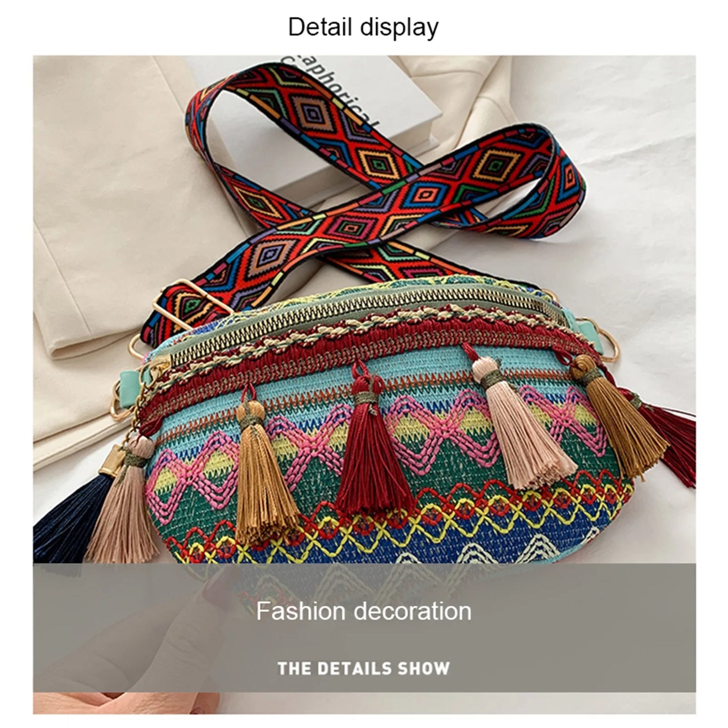 Boho Tassel Crossbody