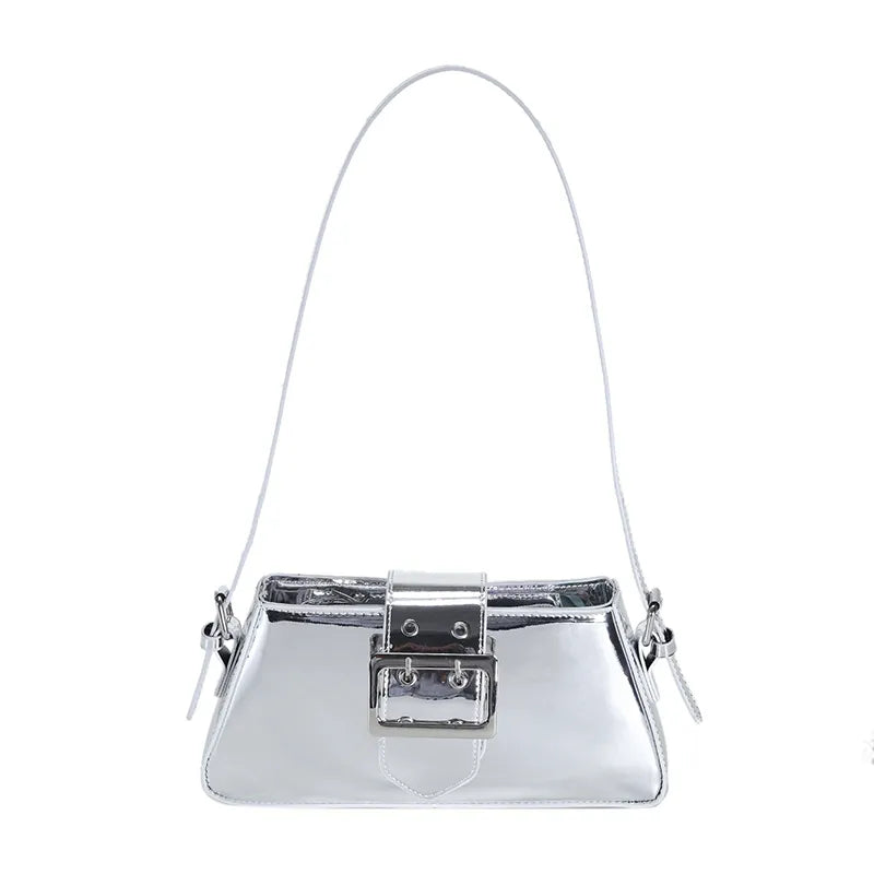 Metallic Shiny Leather Handbag