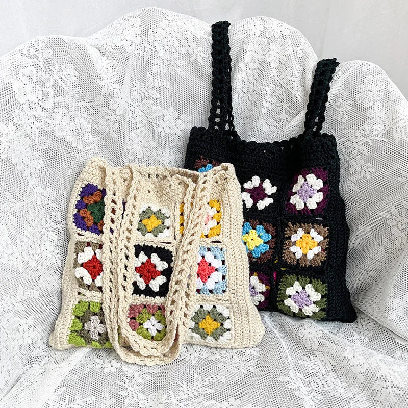 Woven Boho Market Tote