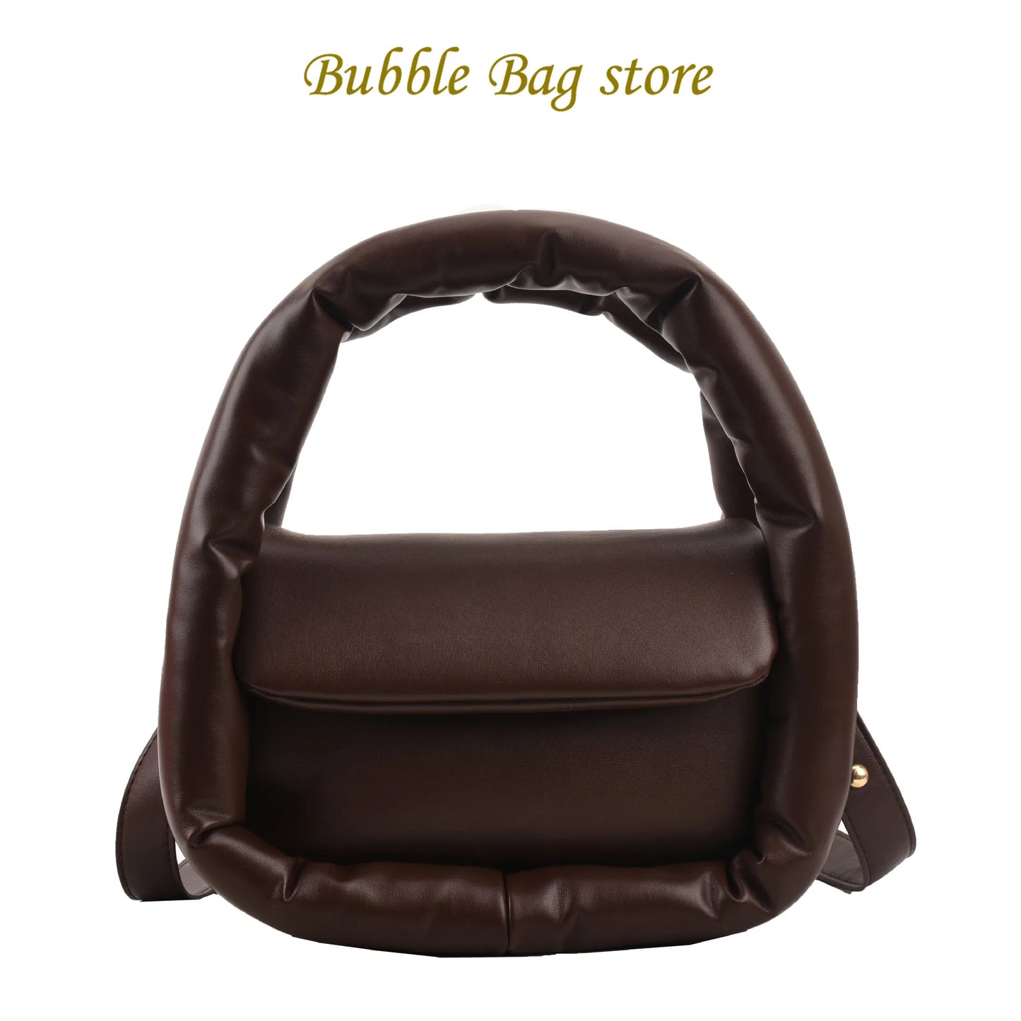 Bubble Puff Faux Leather Handbag