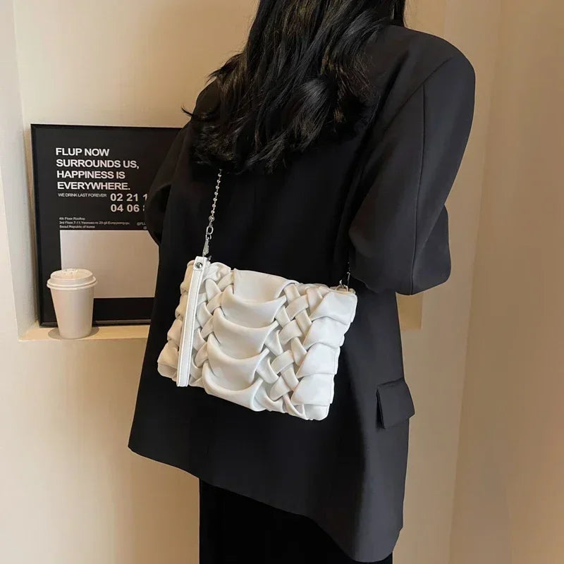 Elegant Braided Shoulder Bag