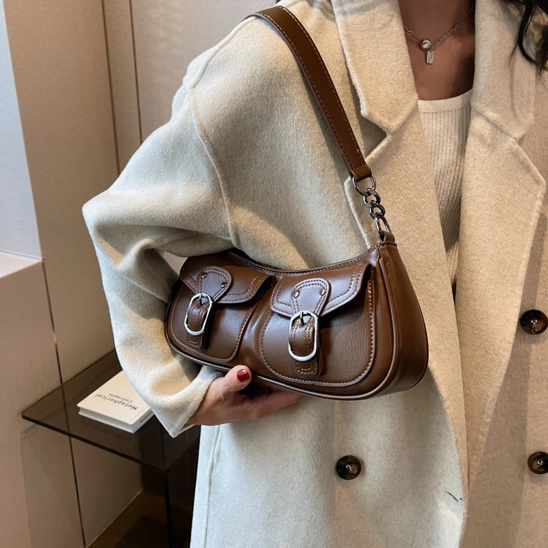 Vegan Saddle Shoulder Bag