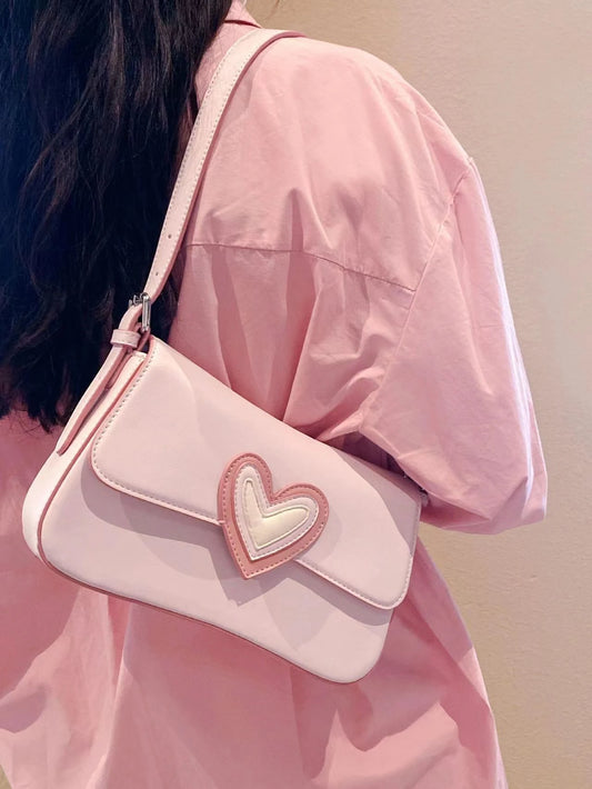 Sweet Heart Underarm Handbag