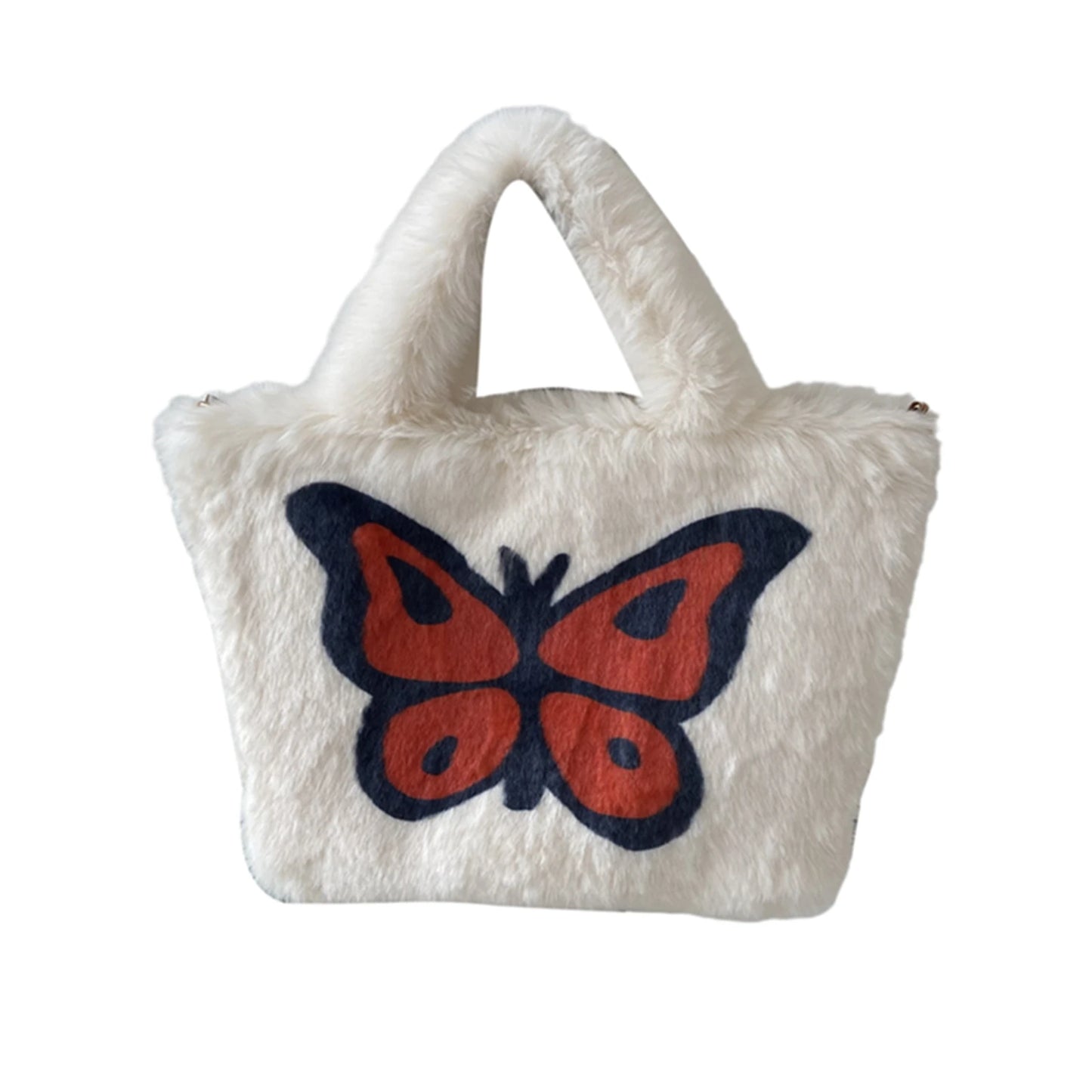 Furry Butterfly Tote