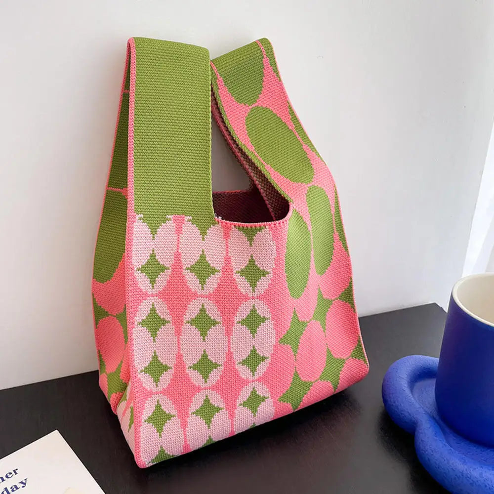 60's Retro Felt Shopping Tote