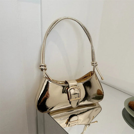 knotty Metallic Handbag