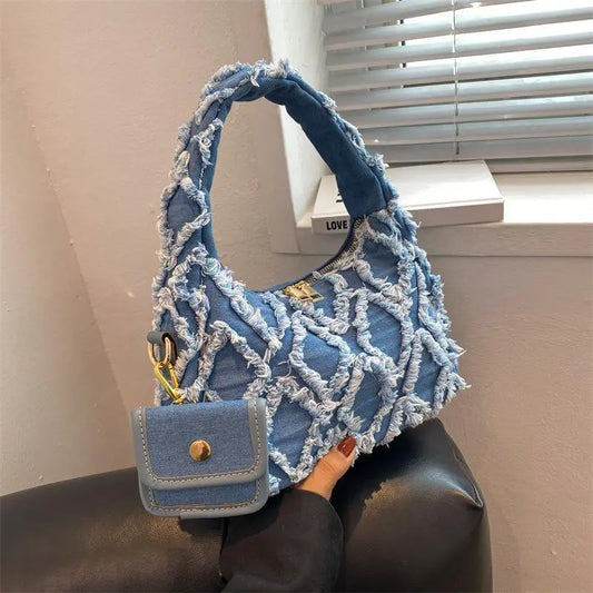 The Denim Charm Bag