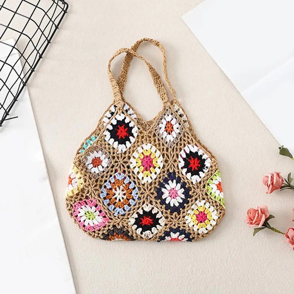 Bohemian Crochet Shopping Bag