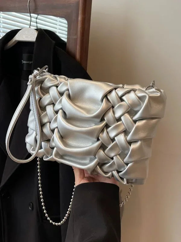 Elegant Braided Shoulder Bag